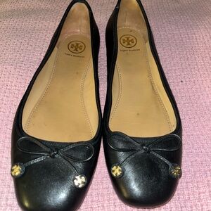 Tory Burch Black Ballet Flats
